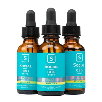 Social CBD – Meyer Lemon Broad Spectrum Drops