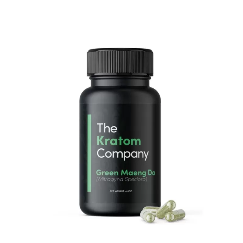 Green Maeng Da Kratom Capsules | Premium Quality by The Kratom Company - Discountvapepen