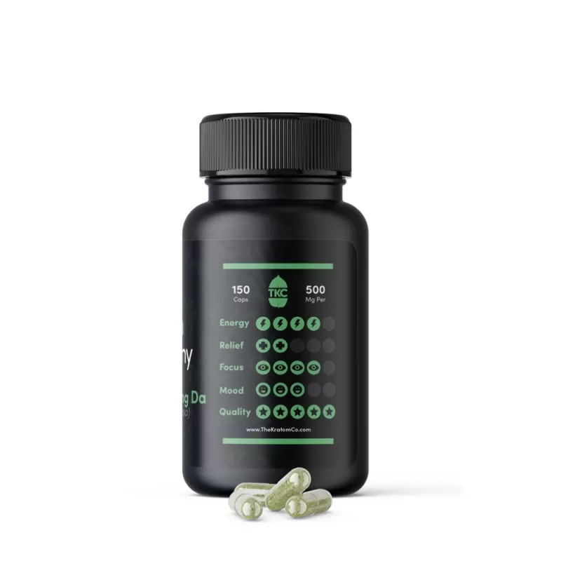 Green Maeng Da Kratom Capsules | Premium Quality by The Kratom Company - Discountvapepen - Image 2