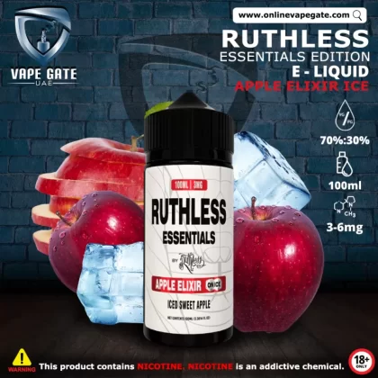 APPLE ELIXIR ICE BY RUTHLESS ESSENTIALS EDITION - 3 mg / 100 ml