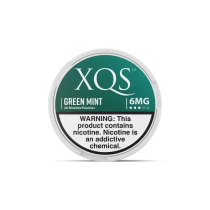 XQS Nicotine Pouch - Green Mint (20 Count) - 8MG