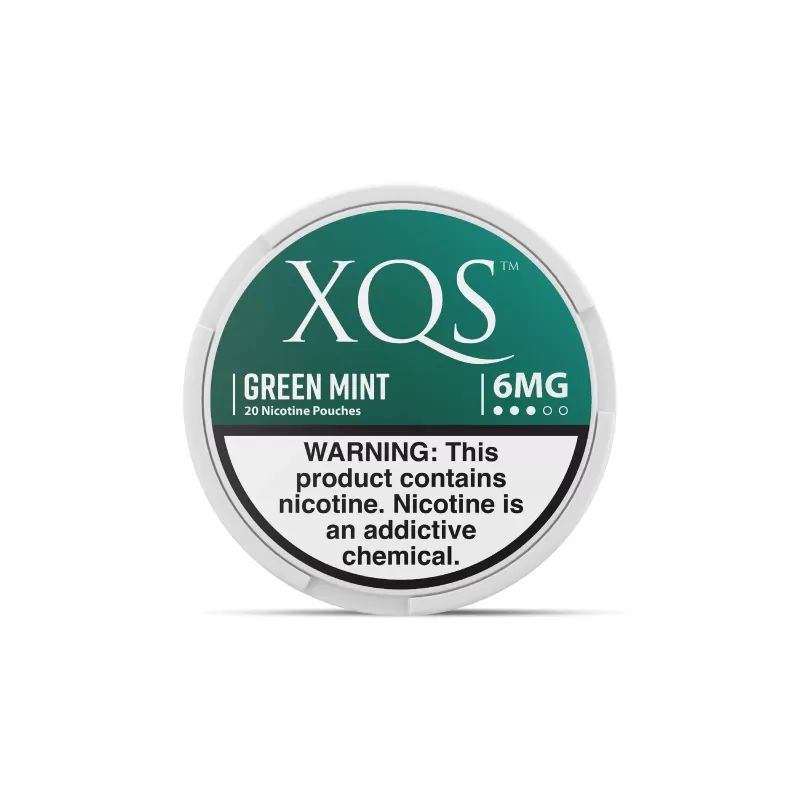 XQS Nicotine Pouch - Green Mint (20 Count) - 8MG