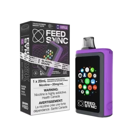 Feed Sync Disposable SMART Vape – 25K – Glacial Grape