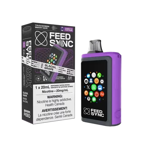 Feed Sync Disposable SMART Vape – 25K – Glacial Grape