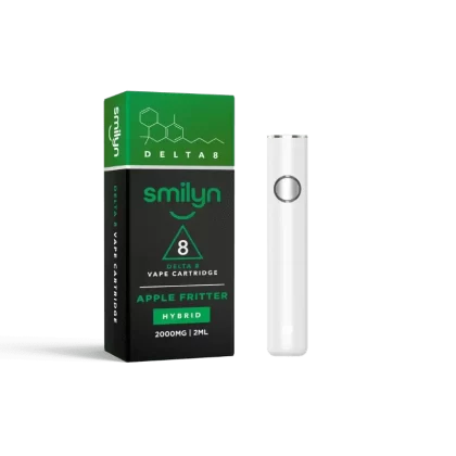 Smilyn Hybrid Delta 8 Vape Cartridges - strains flavor#Hybrid Apple Fritter 2ml>Hybrid Apple Fritter 2ml + Battery (E90CA7)