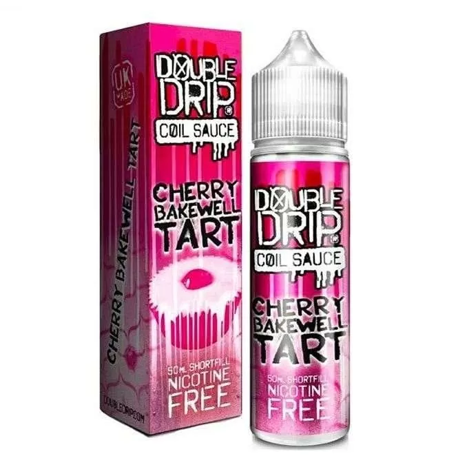 Cherry Bakewell Tart Shortfill E-Liquid by Double Drip (50ml) - 0mg