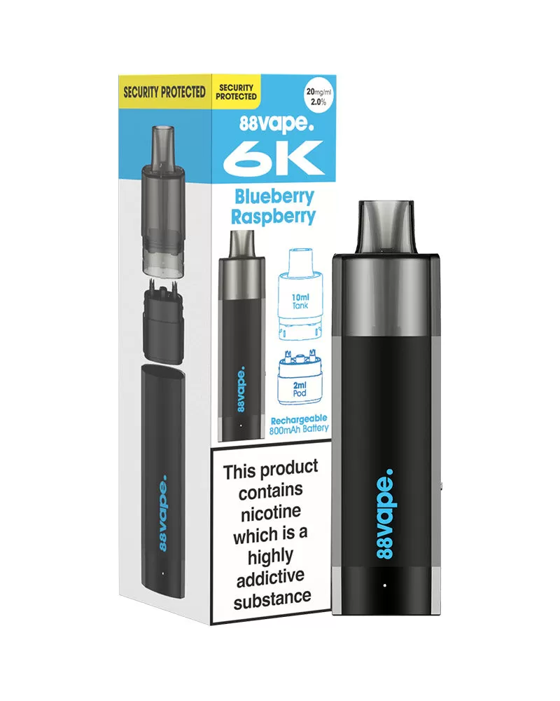 88Vape 6K Pod Kit - Lemon Lime - Image 2