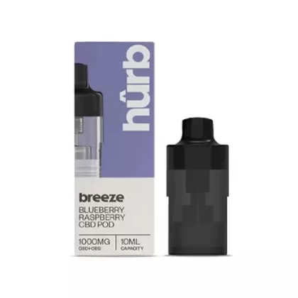 Hurb Breeze CBD 1000mg Prefilled Pod - Strawberry Cherry