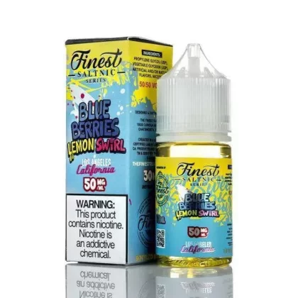 The Finest E-Liquid - Salt Nic Series - Blue Berries Lemon Swirl - 30ml (DISCONTINUED) - 30mg