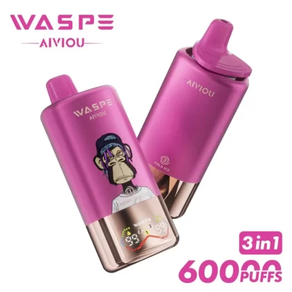 WASPE 60K | 3-in-1 60000 puffs, triple option, bulk disposable vape - Aiviouvapes