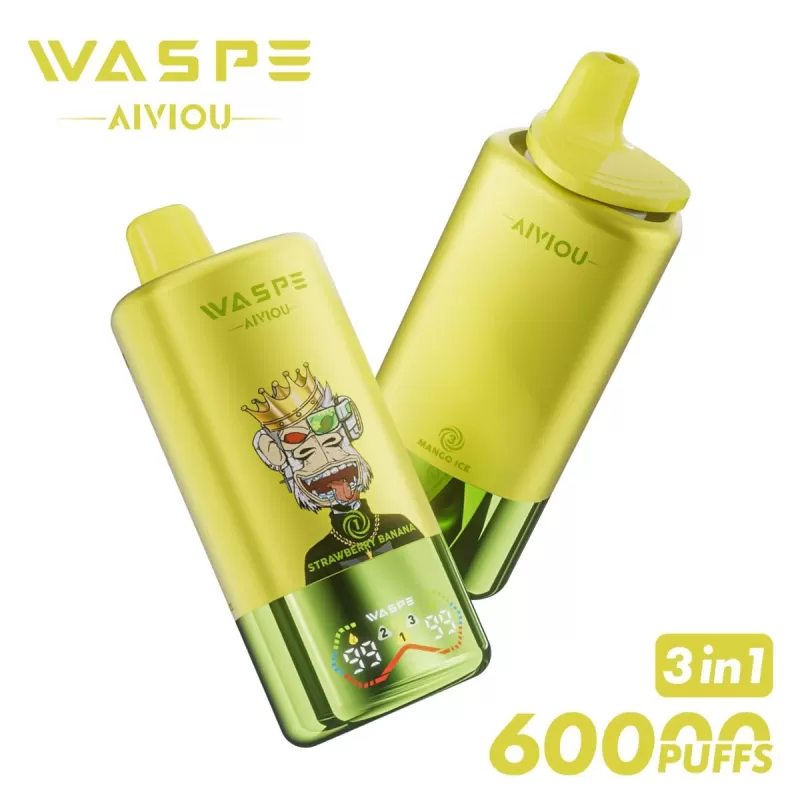 WASPE 60K | 3-in-1 60000 puffs, triple option, bulk disposable vape - Aiviouvapes - Image 3