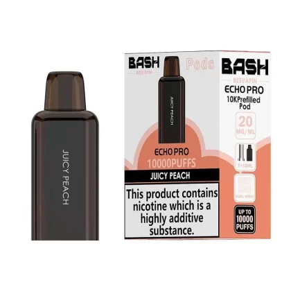 Juicy Peach Bash Vape Echo Pro 10K Prefilled Pods