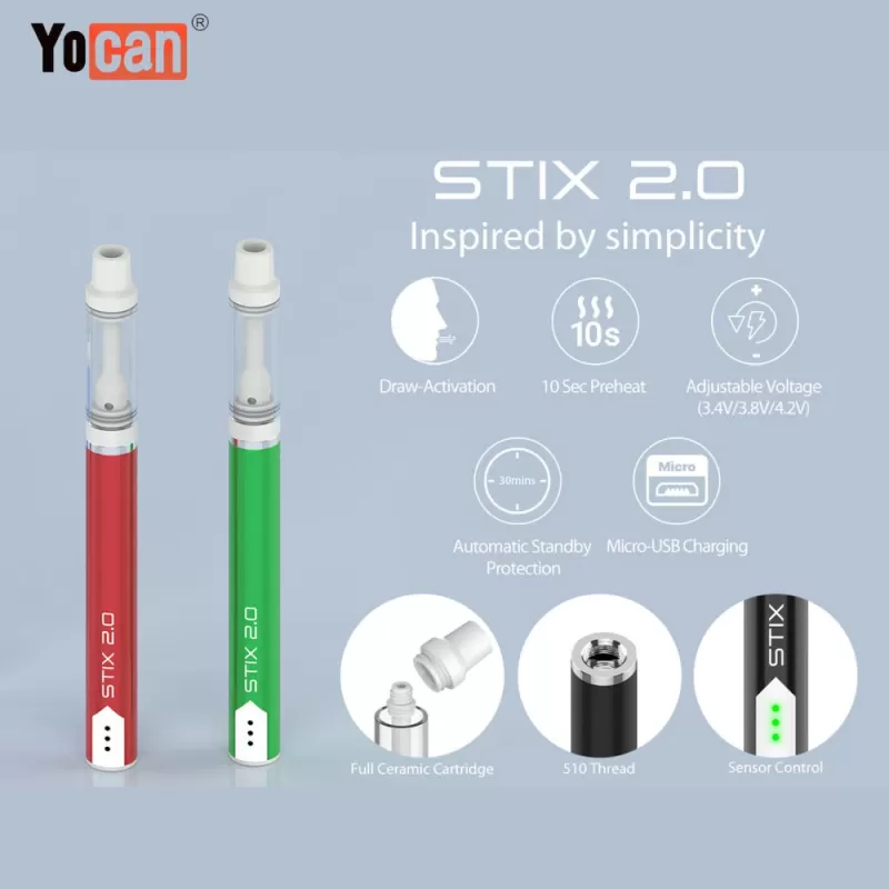 Yocan Stix 2.0 Oil Vape Pen - Discountvapepen - Image 2