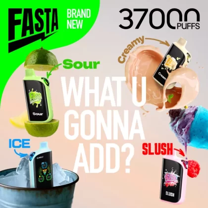 FASTA Burrst 37K Puff Disposable Device – 37,000 Puffs - Bluemelon (SLUSH series)