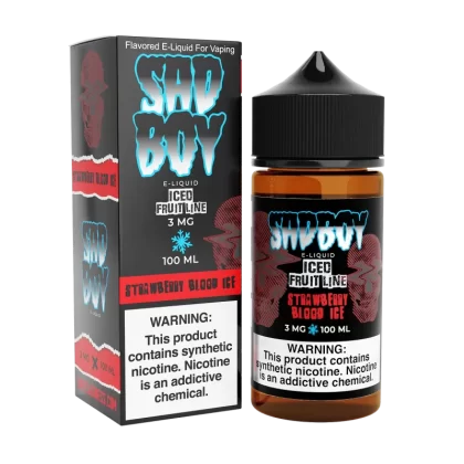 SADBOY E-Liquid - Strawberry Blood ICE 100ML - Iced Fruit Line Series - 3MG