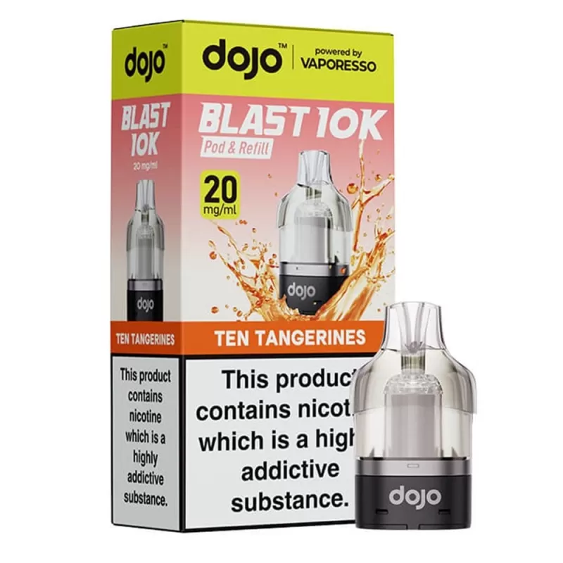 Dojo Blast 10K Ten Tangerines Prefilled Pods - 20mg
