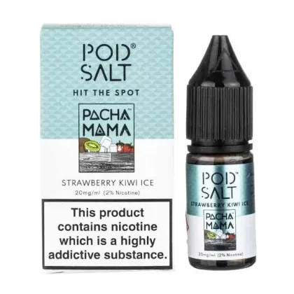 Strawberry Kiwi Ice Nic Salt E-Liquid by Pod Salt - Vape Product, Vape Product