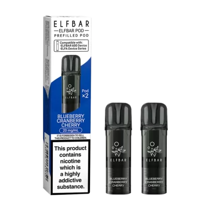 Blueberry Cranberry Cherry Elfbar 600 Pods - 20mg - Vape Product (065241)