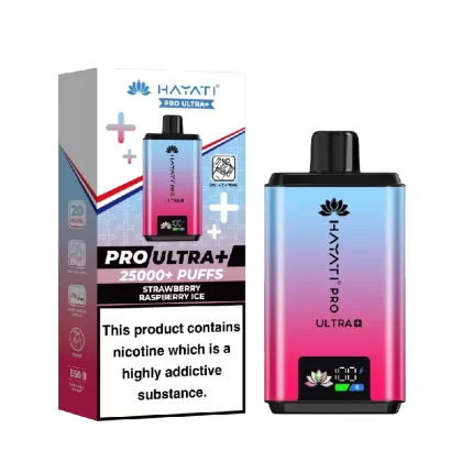Hayati Pro Ultra Plus 25k Puffs Vape Kit Strawberry Raspberry Ice