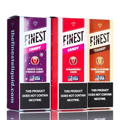 Finest E-Liquid - No Nicotine Vape Juice - 100mL - Vanilla Almond Custard