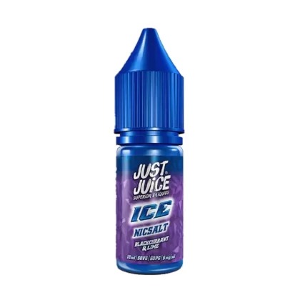 Just Juice Ice Blackcurrant & Lime Nic Salt Vape Juice - 10 Pack - Strength 5mg