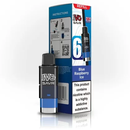 IVG SAVR Blue Raspberry Ice Refill - Ejuicewarehouse