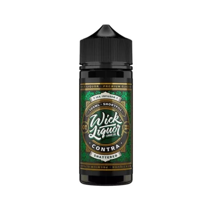 Wick Liquor 100ml E-Liquid Shortfill Contra Shattered - Nicotine Strength#0mg