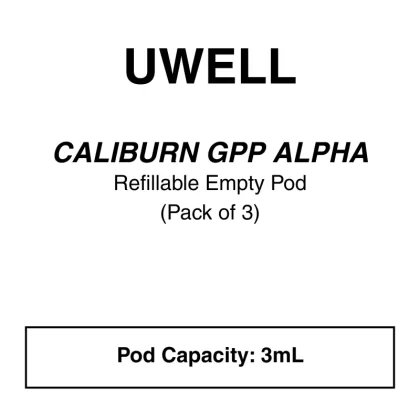 Uwell – Caliburn GPP Alpha – Refillbale Replacement Pods - Vapeys Co Nz