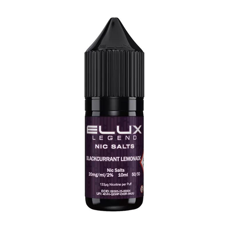 Blackcurrant Lemonade Nic Salt by Elux 10ml - 20mg - Vape Product