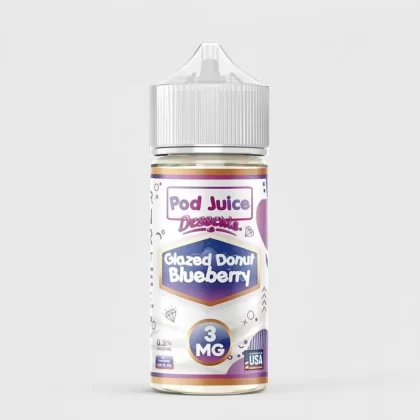 Glazed Donut Blueberry – Pod Juice – 100mL 70% VG E-Liquid - Vape Product; Vape Product, Vape Product