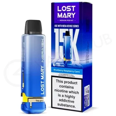 Blueberry Raspberry Gami Lost Mary Nera15K Refill Pack - Ecigpremium