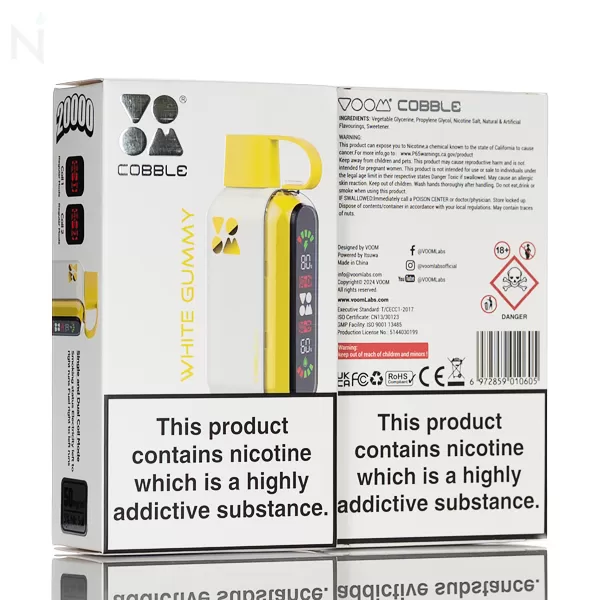Voom Cobble 20K Puffs Disposable Vape - 16mL - Strawberry Ice - Image 3