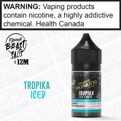 Tropika Iced Flavour Beast x 12 Monkeys Salts