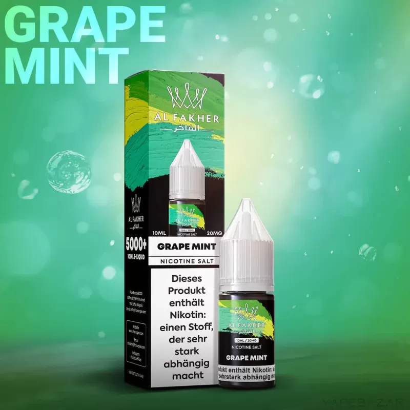 Al Fakher Liquid – Grape Mint - 20mg/ml - Image 2