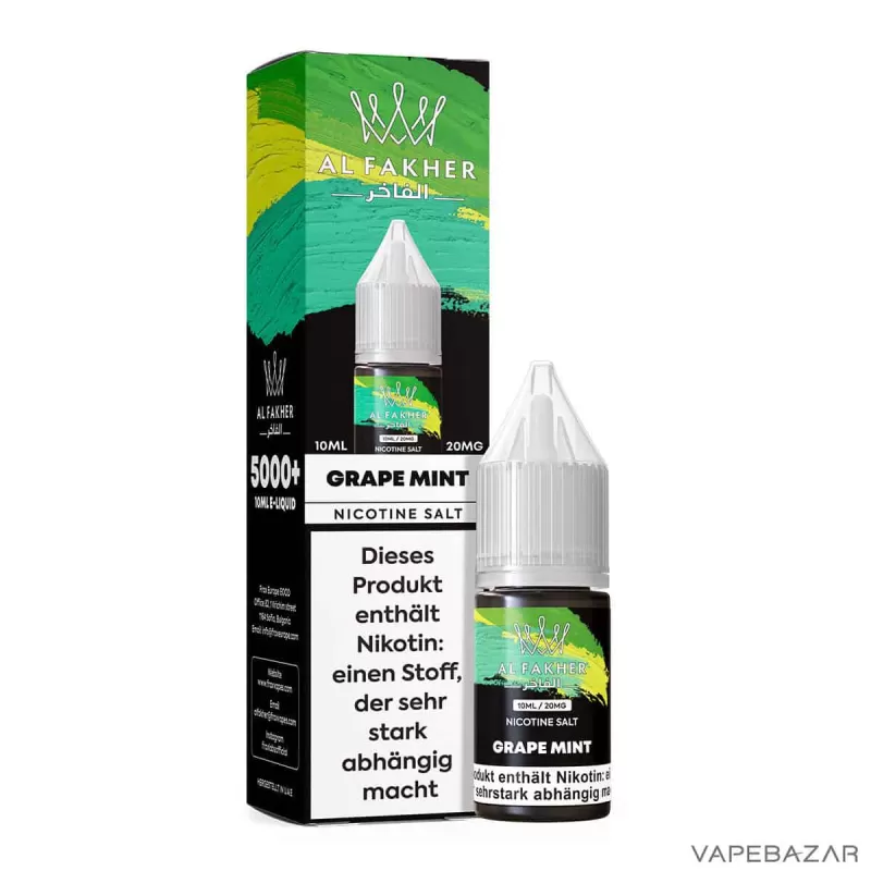 Al Fakher Liquid – Grape Mint - 20mg/ml - Image 3