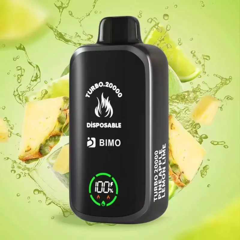 BIMO Turbo 20000 Puffs – Pineapple Lemon Lime - Ozvapeone (C9BD4F)