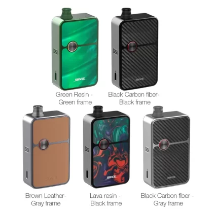 VapeOnly Space Mod Pod Kit 60W - Black Carbon fiber- Black frame