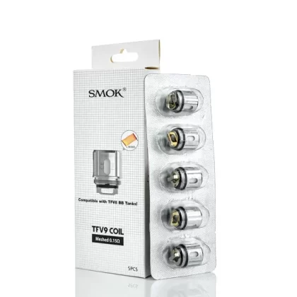 SMOK TFV9 Replacement Mesh Coils - Pack of 5 - 0.15 ohm Meshed