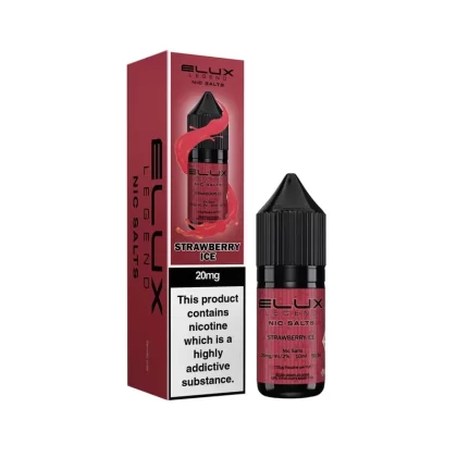 Elux Legend Nic Salt Strawberry Ice E Liquid 10ml - Nicotine Strength#10mg>20mg>5mg (C768D4)