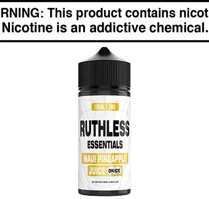 MAUI PINEAPPLE JUICE ON ICE BY RUTHLESS ESSENTIALS 100ML - Vapejuice