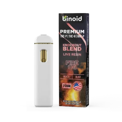 Binoid Fire OG Knockout Blend Live Resin Disposable – 2 Gram