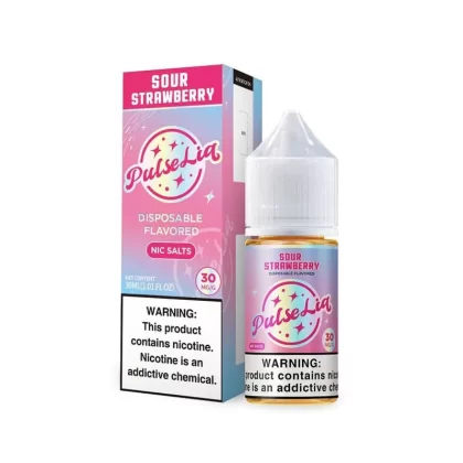 Geek Bar Pulse Liq Nic Salt - Sour Strawberry - 30ML E-Liquid