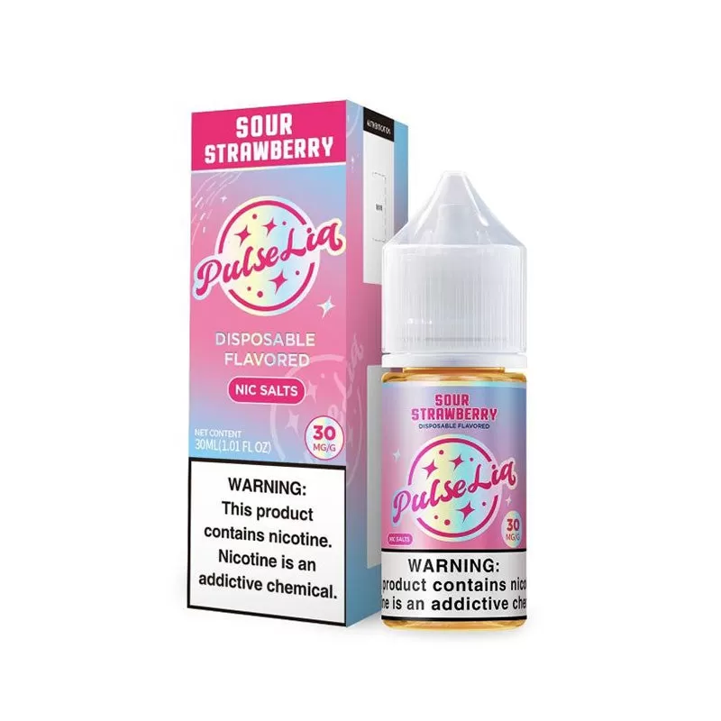 Geek Bar Pulse Liq Nic Salt - Sour Strawberry - 30ML E-Liquid