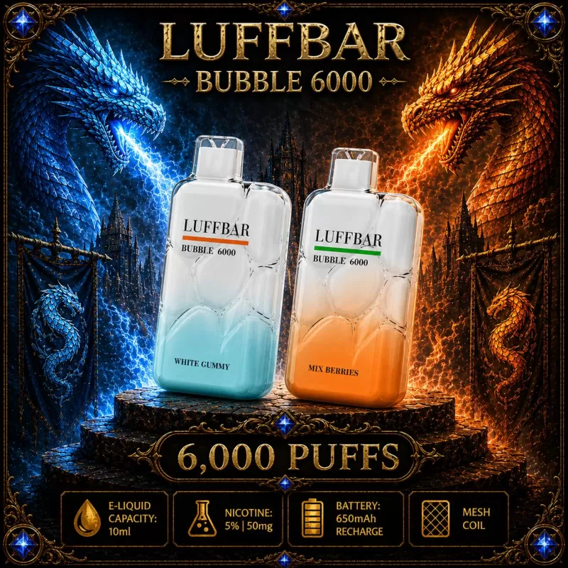 LUFFBAR Bubble 6000 - Blueberry Raspberry - Vapeciga