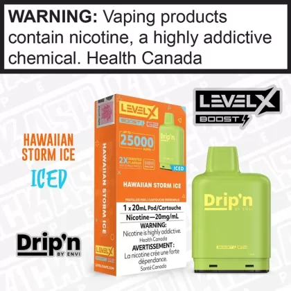 Hawaiian Storm Ice by Drip’n LEVEL X BOOST PODS