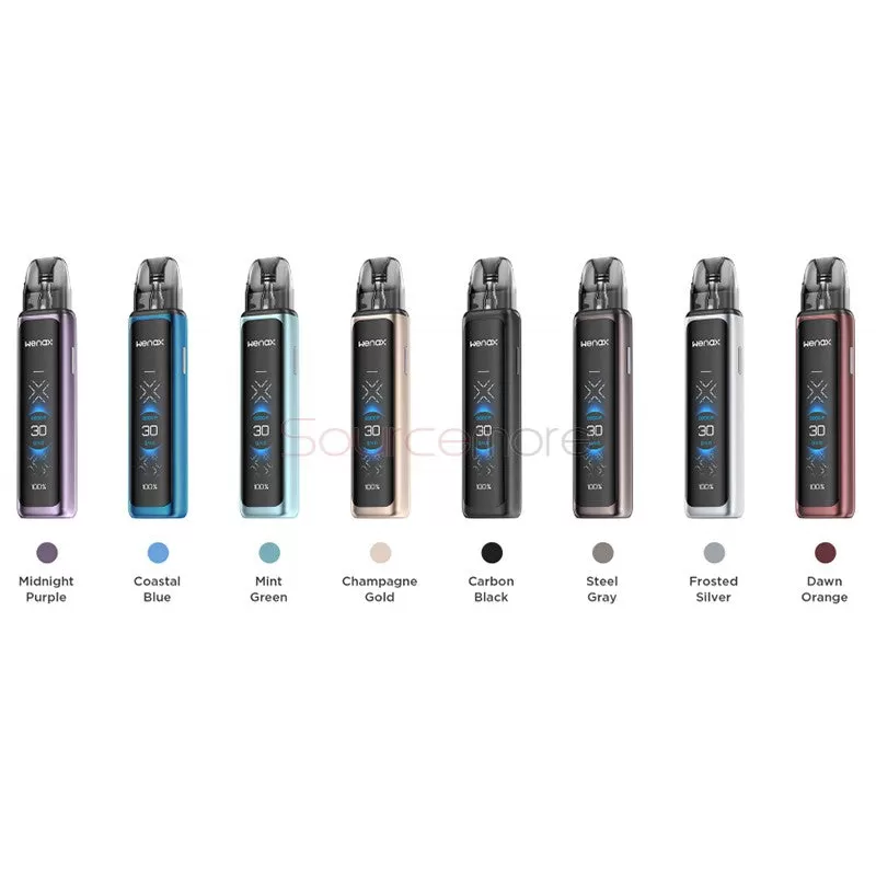 Geekvape Wenax Q Ultra 30W Pod System Kit - Carbon Black, Champagne Gold - Image 2