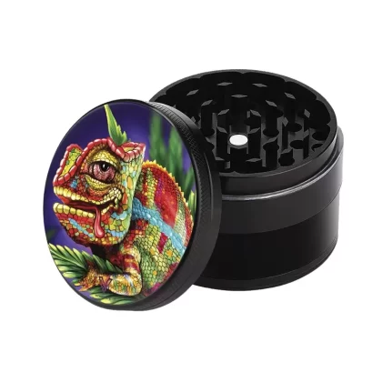 V Syndicate Cleancut Nonstick Grinder - Design#Cloud 9 Chameleon>Van Gogh>T=HC2 Classic>420 Rasta>Alice Mushroom>High Voltage>Pussy Vinyl>T=HC2 Black Hole~Diameter#63mm>55mm>50mm