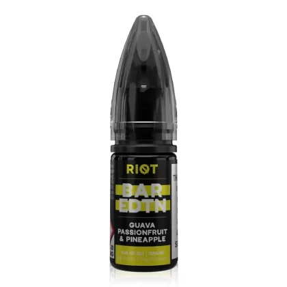 Guava Passionfruit and Pineapple By Riot Squad Bar EDTN Salts 10ml - Nicotine Strength#20mg (Salt)>10mg (Salt)