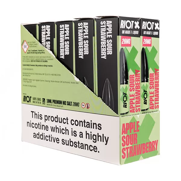 Riot X Nic Salt E-Liquids - Pack of 10