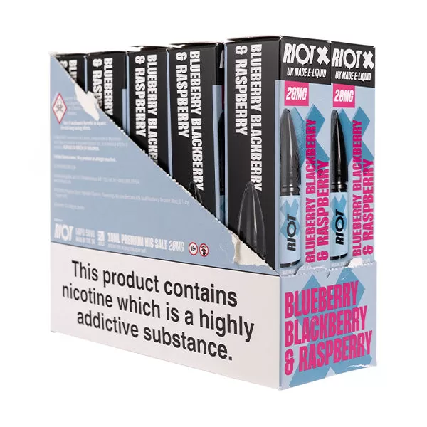 Riot X Nic Salt E-Liquids - Pack of 10 - Image 2